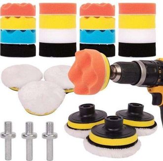 OEM Kit De Pulido De 25 Piezas Para Autom&oacute;viles Con Almohadillas De Pulido Para Taladros M10/m14, Destornilladores Inal&aacute;mbricos Y Pulidoras - Diferentes N