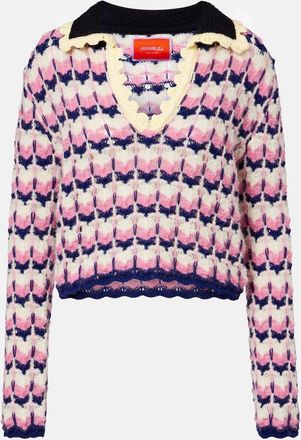 La DoubleJ Camicia Picket in crochet di misto lana