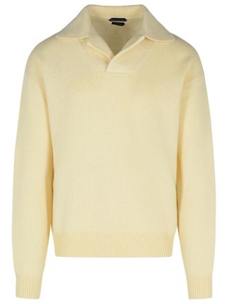 Tom Ford Cream Cashmere Blend Sweater