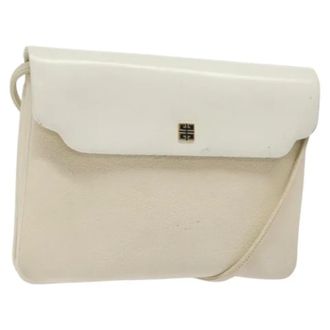 Givenchy Tweedehands leren schoudertassen - Dames - Pre-owned - Wit - Maat: ONE Size Leer