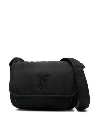 Saint Laurent Niki messengertas met logo - Zwart