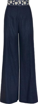 Andres Otalora cacao embroidered linen pants Size S