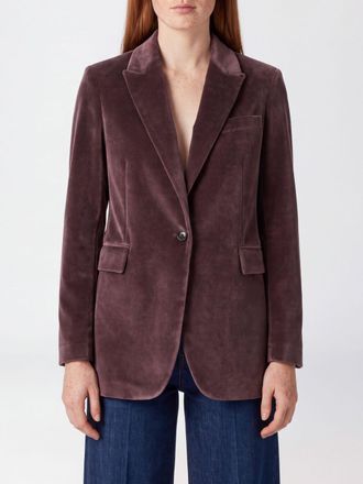 Circolo 1901 Blazer monopetto in velluto con rever a lancia