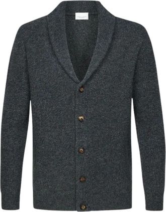 Profuomo Long Sleeve Shirt - Heren - Vesten - Blauw - L - Truien & Vesten