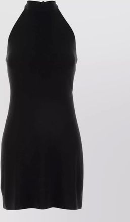 Norma Kamali halter neck sleeveless mini dress