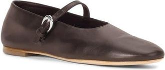 Staud Alba Mary Jane Flat in Espresso at Nordstrom, Size 10.5Us