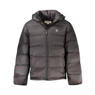 Calvin Klein Polyamide Jas met Ritssluiting - Heren - Winterjassen - Zwart - XL - Jassen