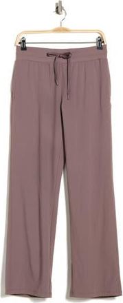 Zella On The Move Mid Rise Straight Leg Pants in Grey Plum at Nordstrom Rack, Size X-Small