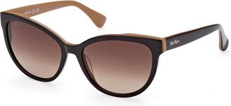 Max Mara MM0058 50F Womens Sunglasses Black Size 57