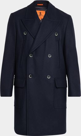 Barena Men & apos;s Wool Peacoat