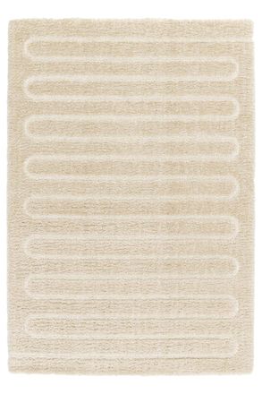 AFK Living Alfombra gruesa ultra suave beige 200 x 290 cm