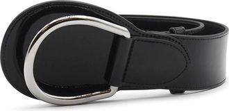Ralph Lauren Lauren zwart lakleren riem met ring - S- BLK - Dames - Riemen - Zwart - S - Leer - Accessoires