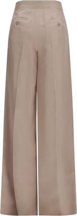 Max Mara Womens Beige Silk Casual Pants