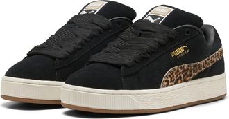 Puma Puma Womens Suede XL Trainers Black/Leopard 8 UK