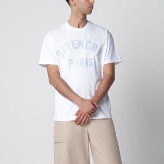 Givenchy White T-shirt with logo embroidery
