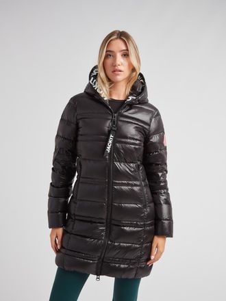 JACK1T R4D Tramline Hooded Puffer Coat in Black/black at Nordstrom, Size X-Large