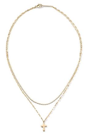 Lana Jewelry 14K Gold Disc Layer Necklace in Yellow Gold at Nordstrom, Size 15
