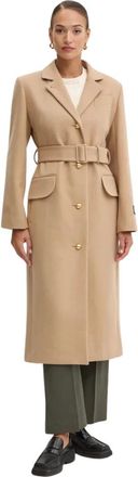 Patou Jassen, Dames, Beige, M, Wol, Wool Coat