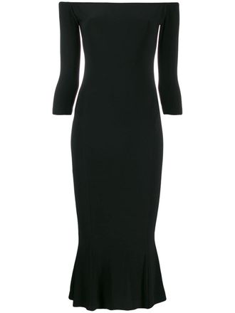 Norma Kamali Vestito con spalle scoperte - Nero