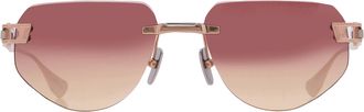 Dita Eyewear GRAND-IMPERYN Burgundy Gradient Irregular Unisex Sunglasses DTS164-A-03 56
