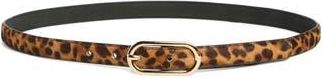 Nordstrom Rack Cheetah Genuine Calf Hair & Leather Belt in Leopard at Nordstrom Rack, Size Small