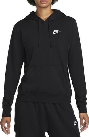 Nike Sportswear Club Fleece Hoodie in 010 Black/white at Nordstrom Rack, Size X-Small