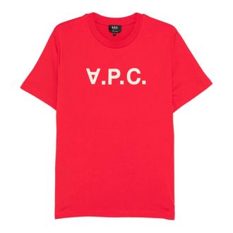 A.P.C. T-Shirts, male, Red, Size: XL Standard Grand VPC T-Shirt