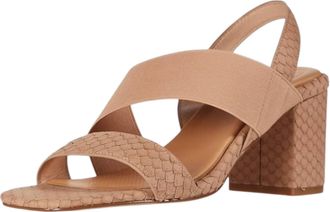 Corso Como Womens Hally2 Heeled Sandal In Latte Fanci Snake