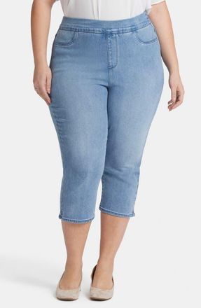 NYDJ Dakota Side Slit Pull-On Capri Jeans in Corfu at Nordstrom, Size 1X