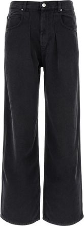 Isabel Marant Rodayna Jeans - Dames - Loose Fit Jeans - Zwart - S - Katoen - Jeans