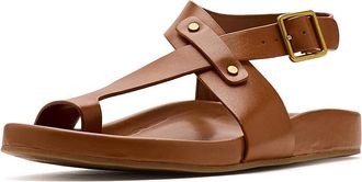 Franco Sarto Blair Womens Wedge Shoes Cognac Brown Leather : 7.5 M