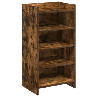 vidaXL Armario Zapatero Roble Ahumado 48 X 36 X 92 Cm Vidaxl