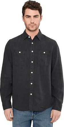 Faherty The Tried And True Chambray Workshirt Mens Clothing Durango Black : 2XL, Linen/Tencel