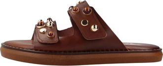 Caryatis Greek Sandals Sofia Slider - Shoes - Mujer - Marr&oacute;n - 39 EU