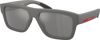 Prada PS 04ZSF Asian Fit 16X7W1 Mens Sunglasses Grey Size 56