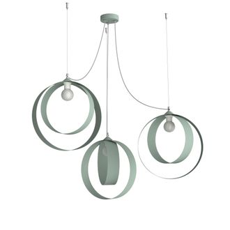 Lumicom Shell L&aacute;mpara De Techo 3 Luces Monocolor Mate