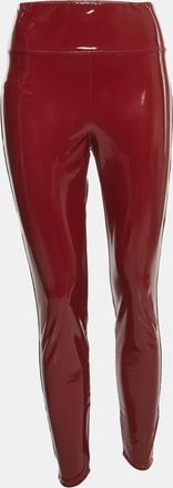 Heroine Sport Heroine Sport Red Faux Leather Blade Leggings