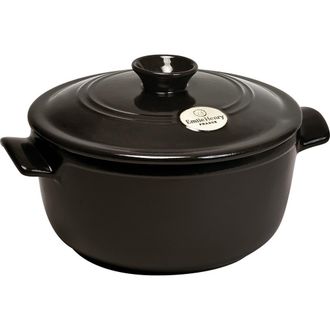 Emile Henry Flame Round Stewpot Dutch Oven, 2.6 Quart in Charcoal at Nordstrom