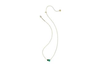 Kendra Scott Tatum Short Pendant Womens Necklace Womens Necklace Gold Green Mix, Brass/Gold-Plated