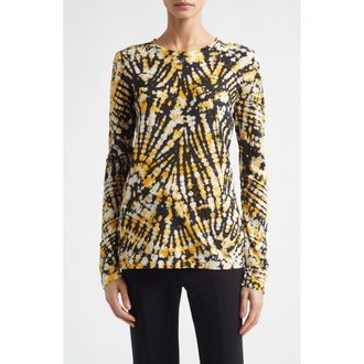 Proenza Schouler Mia Tie Dye Tissue T-Shirt in Sun Multi at Nordstrom, Size X-Small
