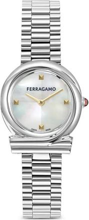 Ferragamo Orologio Gancini Twisted 28mm - Bianco