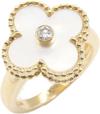 Van Cleef & Arpels White Gold White Gold (18K) Band Ring (Pre-Owned)