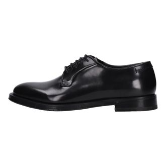 Fabi Cavaliere Veterschoenen - Heren - Nette schoenen - Zwart - 41 EU - Leer - Schoenen
