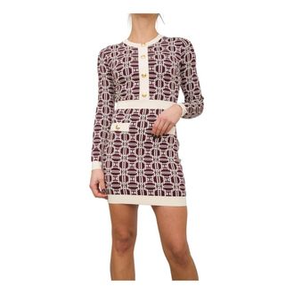 Elisabetta Franchi Elegante Jurk voor Vrouwen - Dames - Korte kleedjes - Veelkleurig - L - Kleedjes