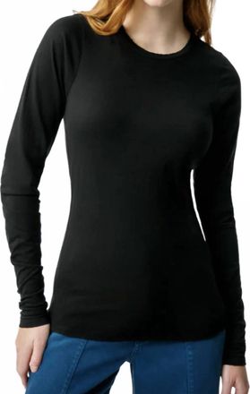 Amo Sweet Long Sleeve Tee In Black