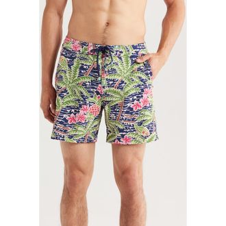 Tori Richard Waikiki Swim Trunks in Navy at Nordstrom Rack, Size 40