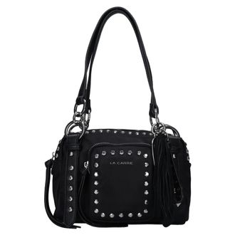 La Carrie Dark Wave Tas - Dames - Tassen - Zwart - Maat: ONE Size Leer