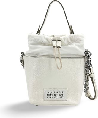 Maison Margiela 5Ac Leather White Calfskin Handbag (Pre-Owned)