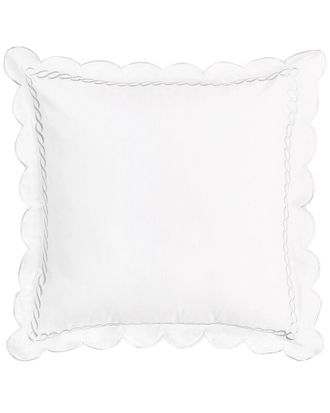 Melange Home M&eacute;lange Home 600 Thread Count Scallop Rope Embroidery Euro Sham Set