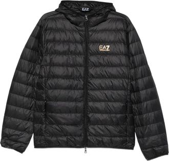 Emporio Armani Giacca trapuntata con cappuccio - Nero